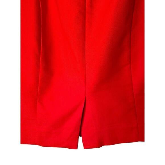 J. Crew Skirt Womens Size 0 Coral Red The Pencil Cotton Career Work Separates - Picture 4 of 5